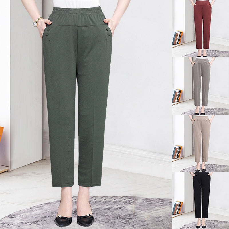 High Waist Cropped Trousers