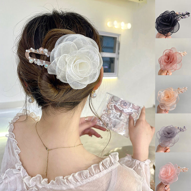 Elegant Flower Hair Clip