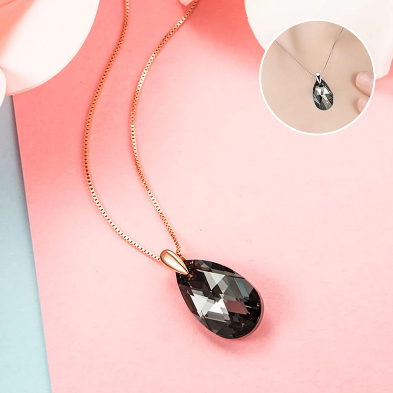 Black Aurora Crystal Necklace
