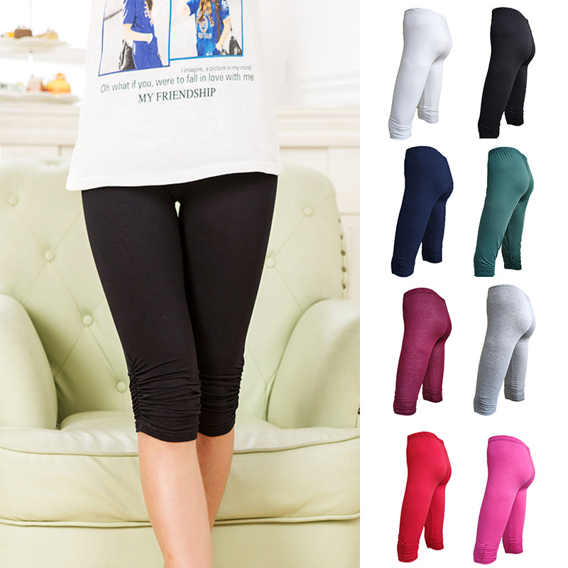 Cropped Cotton Candy Color Leggings