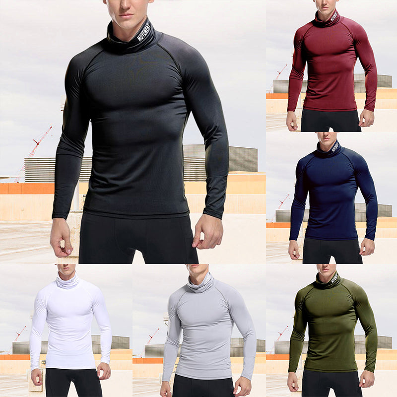 Turtleneck Tights Quick Dry Shirt