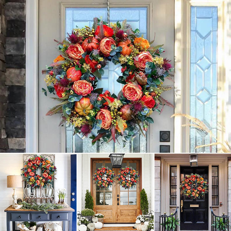 Pumpkin Decorative Wreath