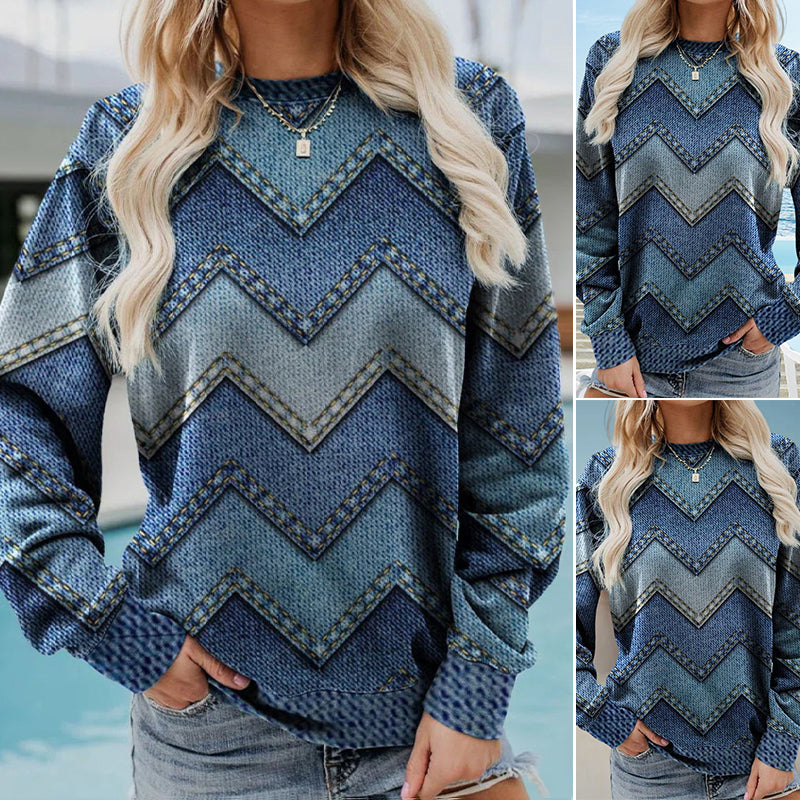 Long Sleeve Top with Print