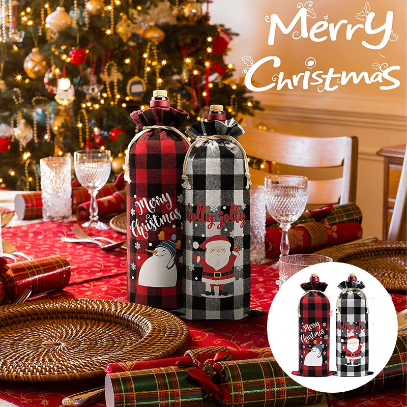 Christmas Wine Bags