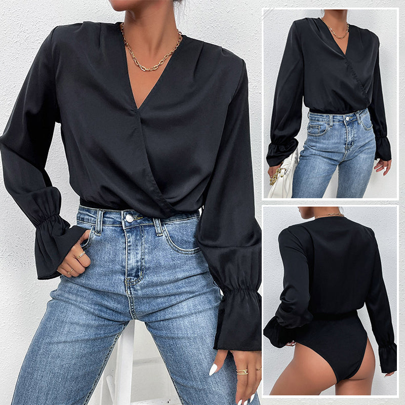 Flared Sleeve Bodysuit