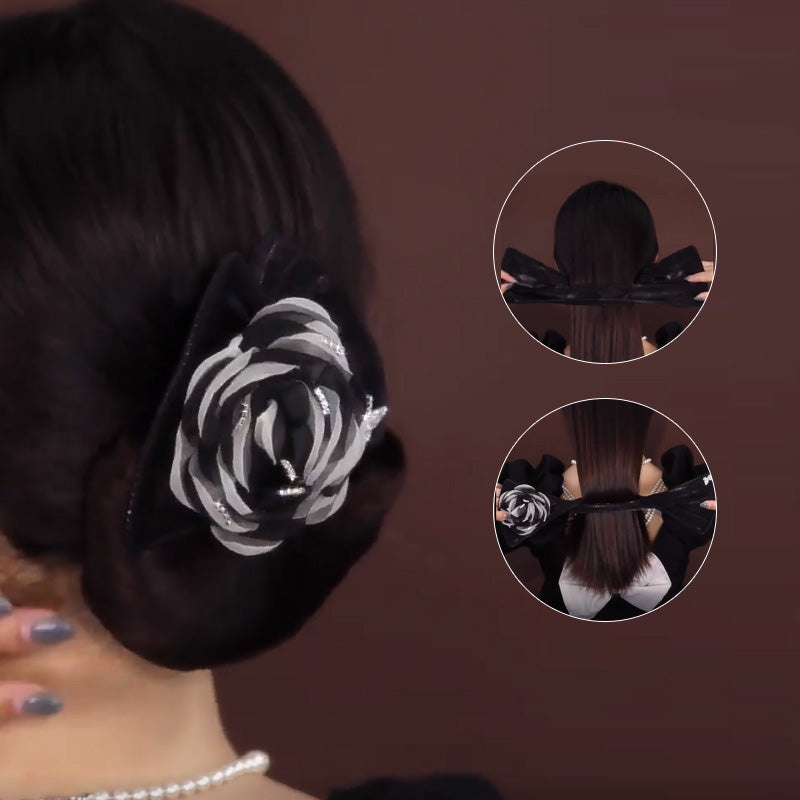 Exquisite Big Flower Deft Bun