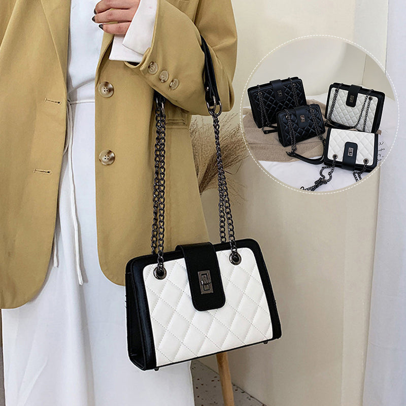 Rhombus Chain Small Square Bag
