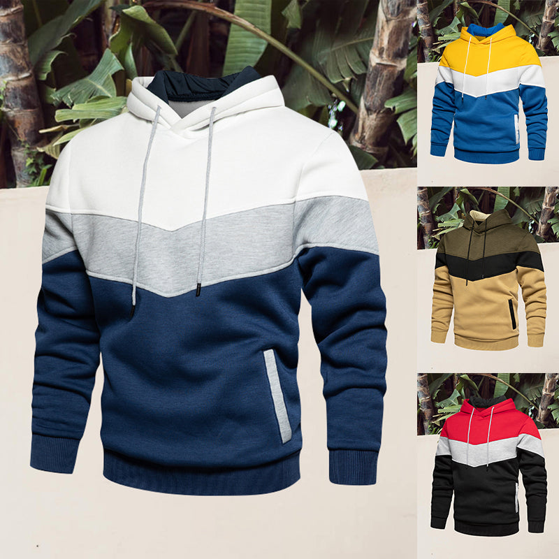 Men's Colorblock Fashion Fleece Sweatshirt