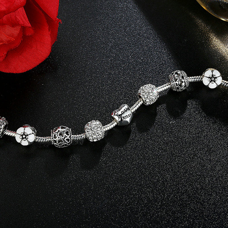 Beaded Diamond Bracelet