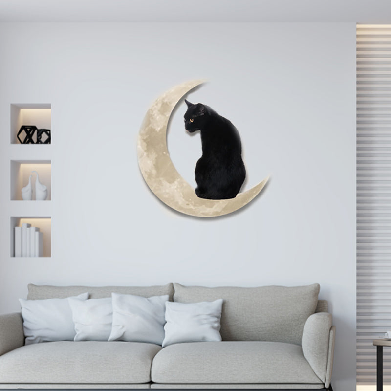 Black Cat Moon Wall Hanging