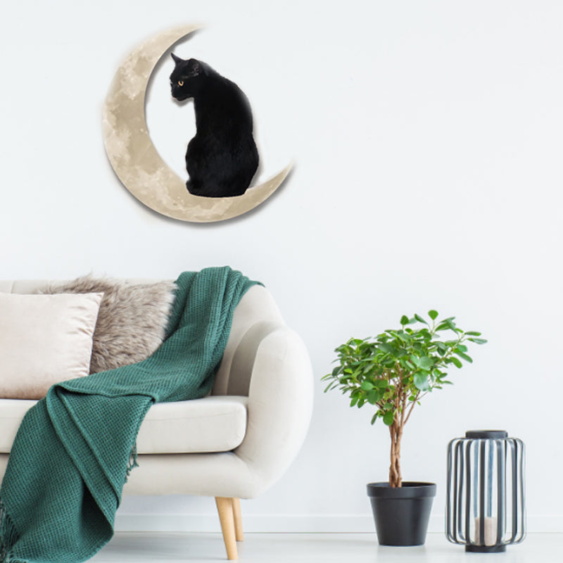 Black Cat Moon Wall Hanging