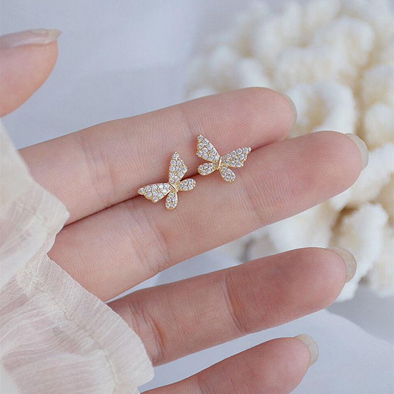 Butterfly Cuff Stud Earrings