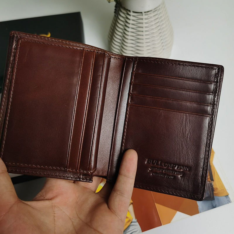 Anti-Theft RFID Protected Multi-Slot Real Leather Wallet