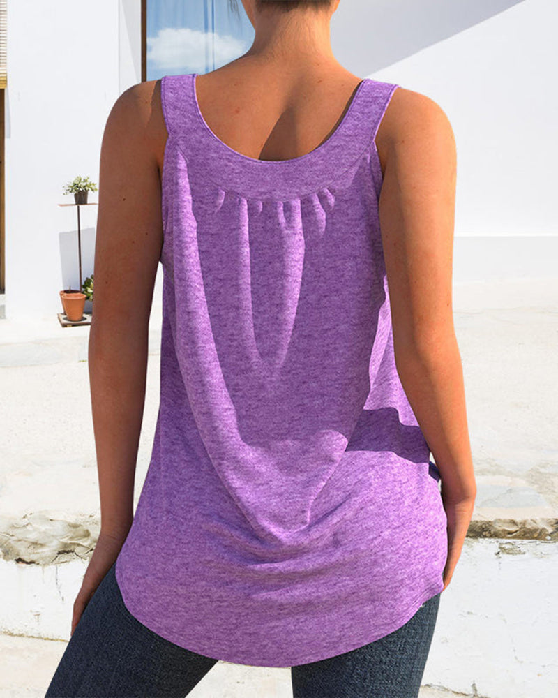 Casual Sleeveless Tank Top