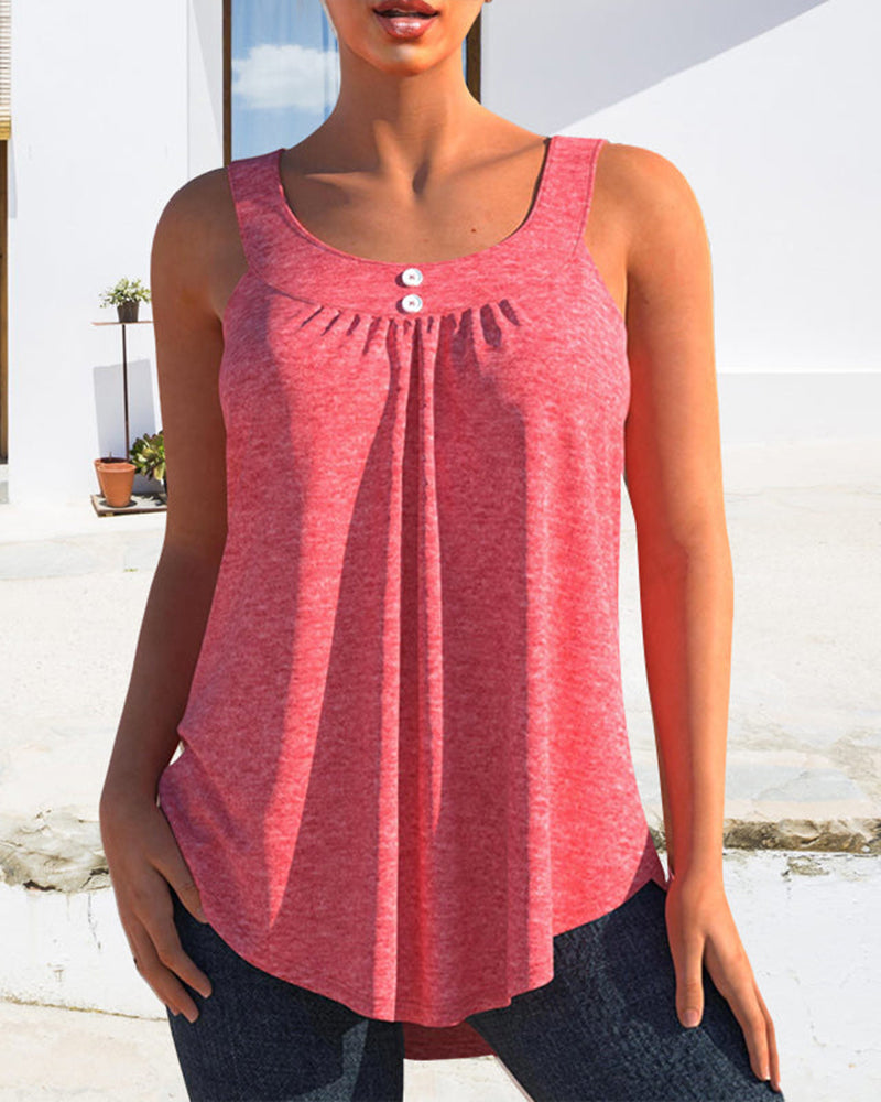 Casual Sleeveless Tank Top