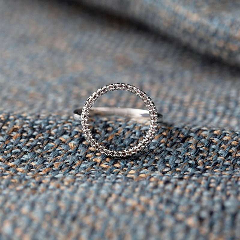 Circle Diamond Ring