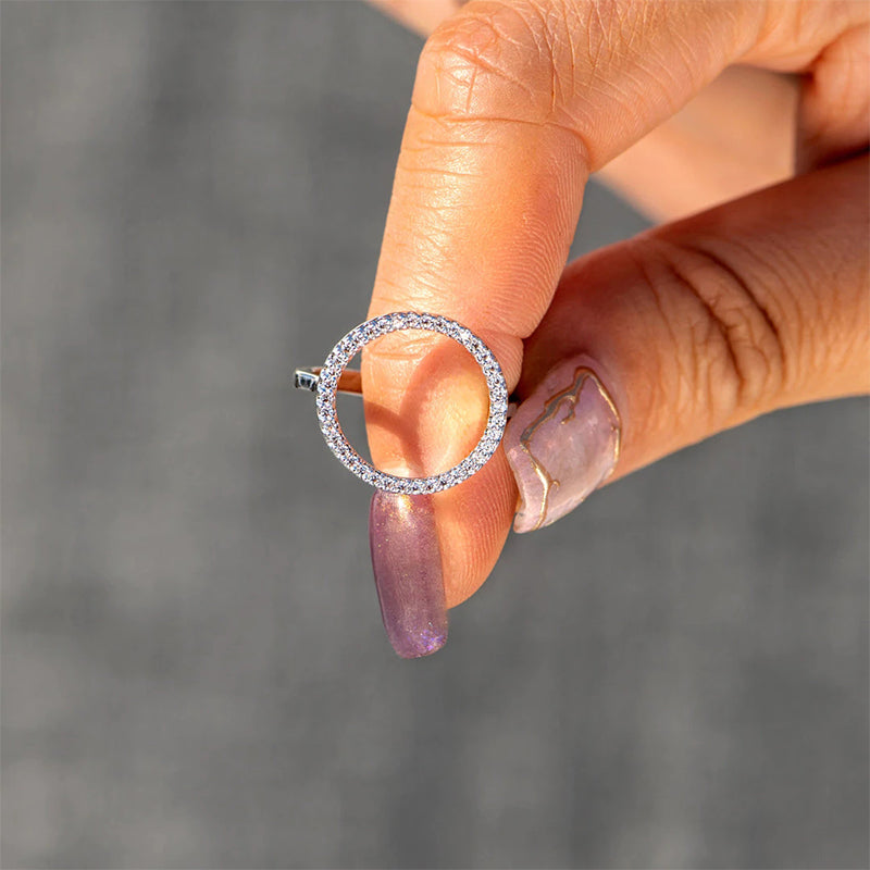 Circle Diamond Ring