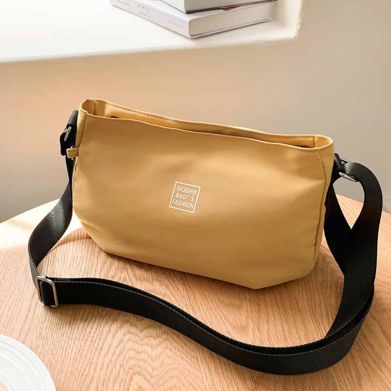 Classic Solid Nylon Crossbody Bag