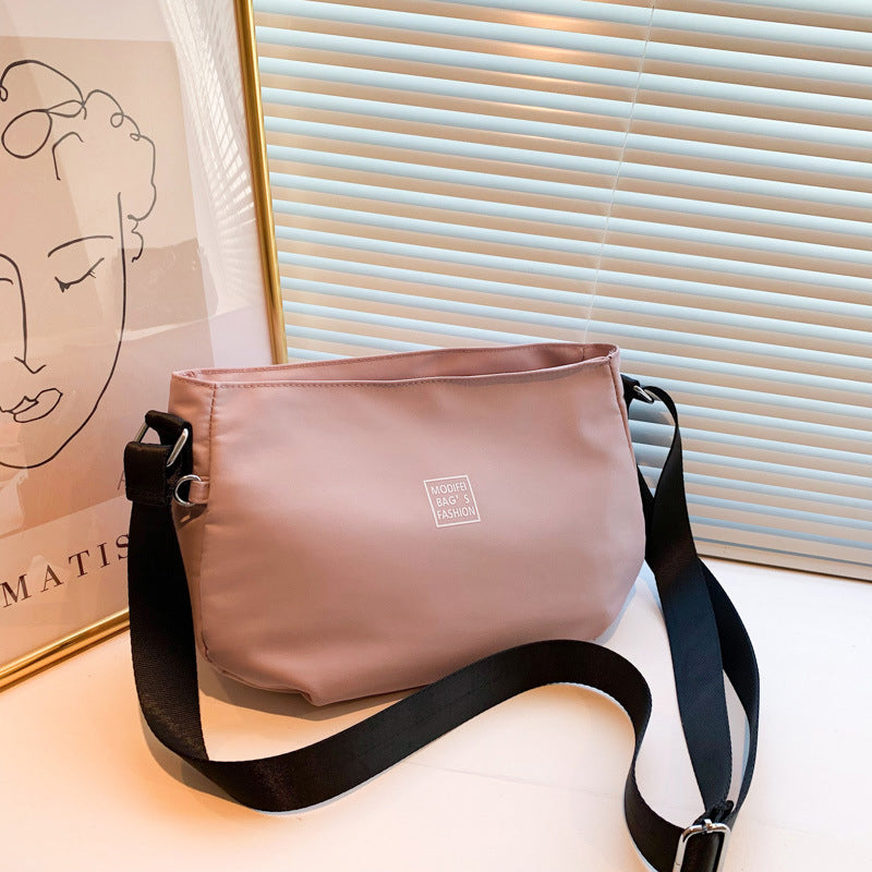 Classic Solid Nylon Crossbody Bag