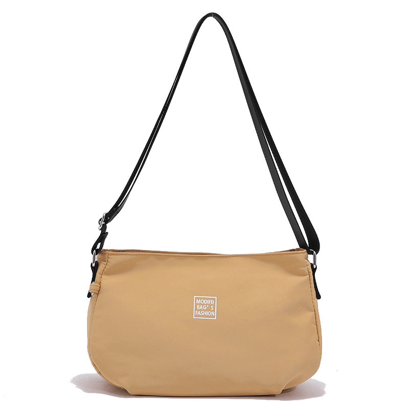 Classic Solid Nylon Crossbody Bag