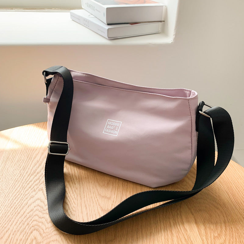Classic Solid Nylon Crossbody Bag