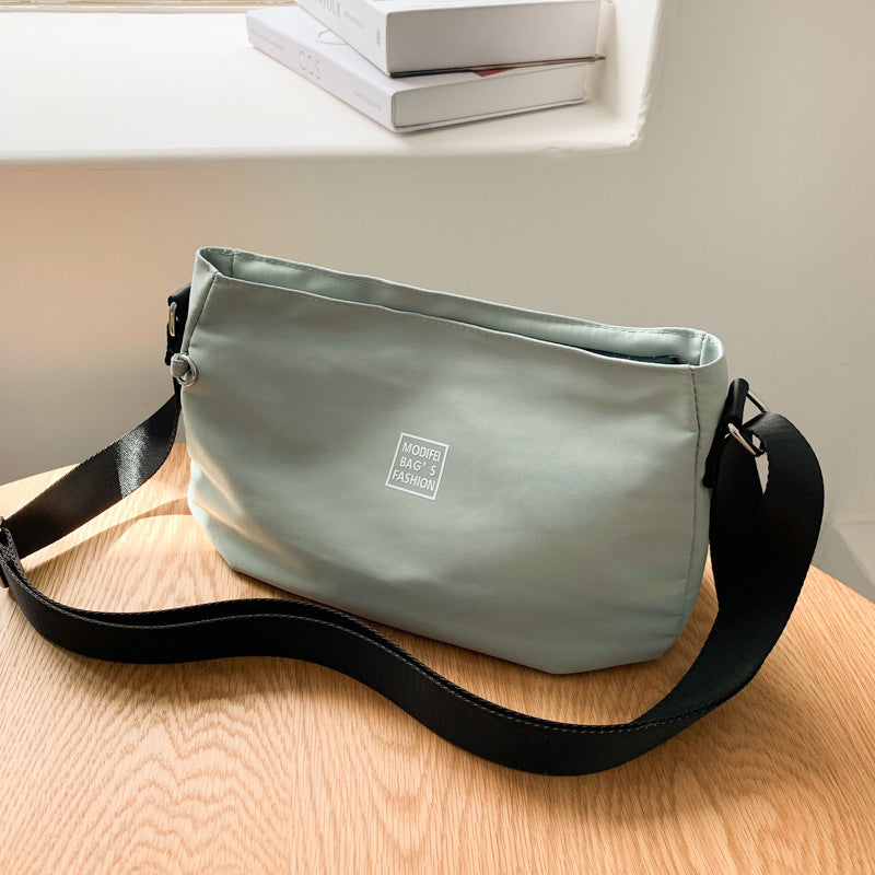 Classic Solid Nylon Crossbody Bag