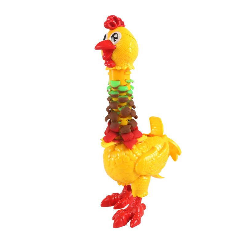 Colorful Feather Chicken Color Mud