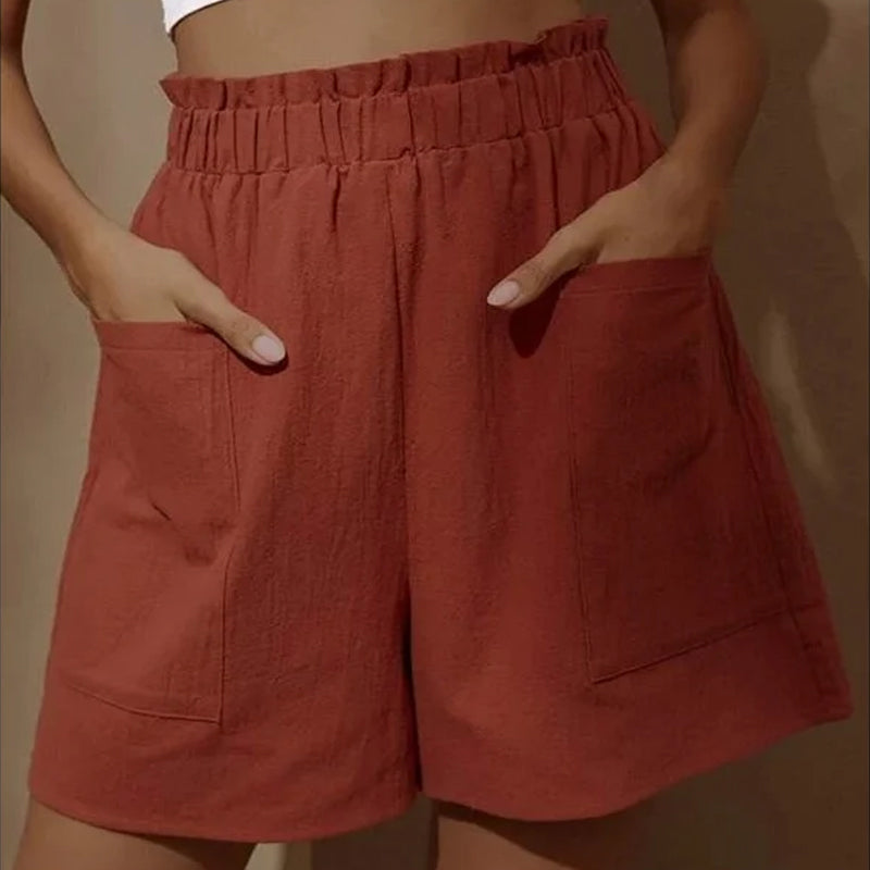 Cotton Bud High Waist Shorts