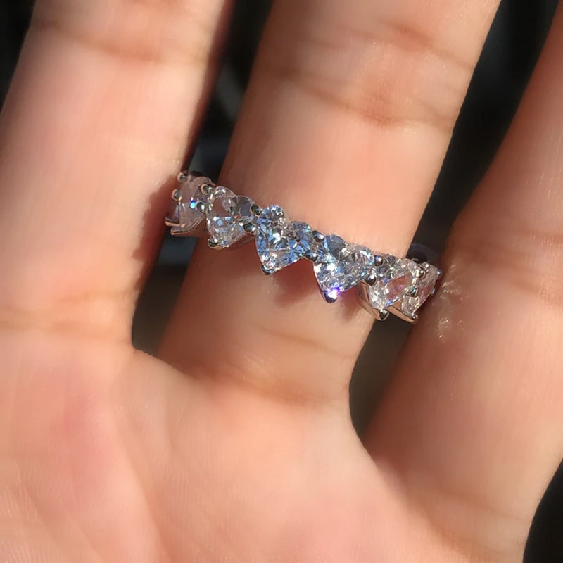 Crystal Heart Ring