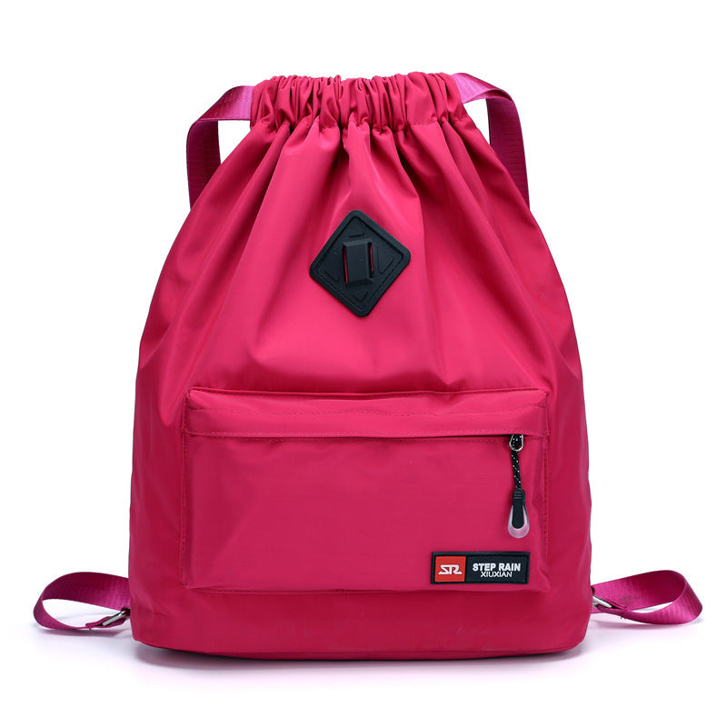 Drawstring Folding Backpack Outdoor Travel Bag
