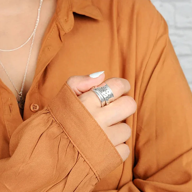 Rotatable Creative Dandelion Ring