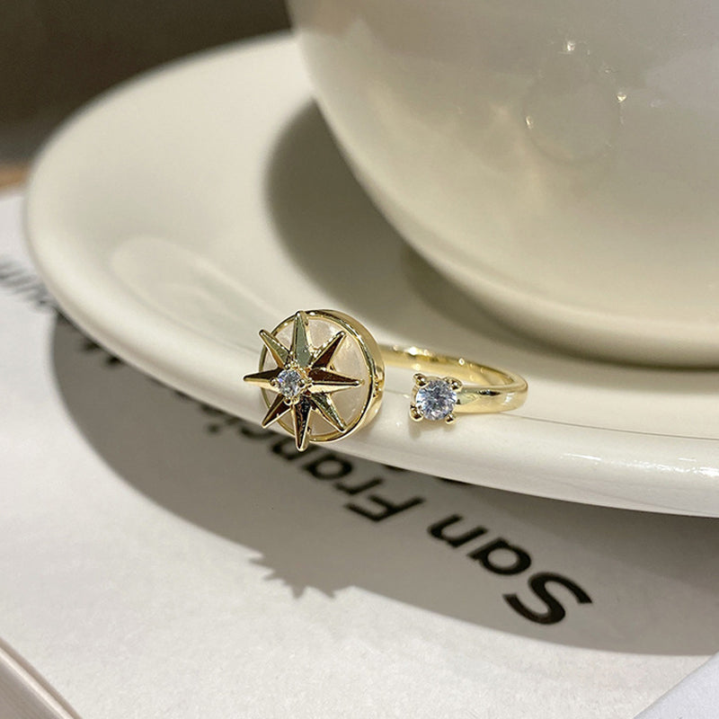 Eight-pointed Star Whirling Ring