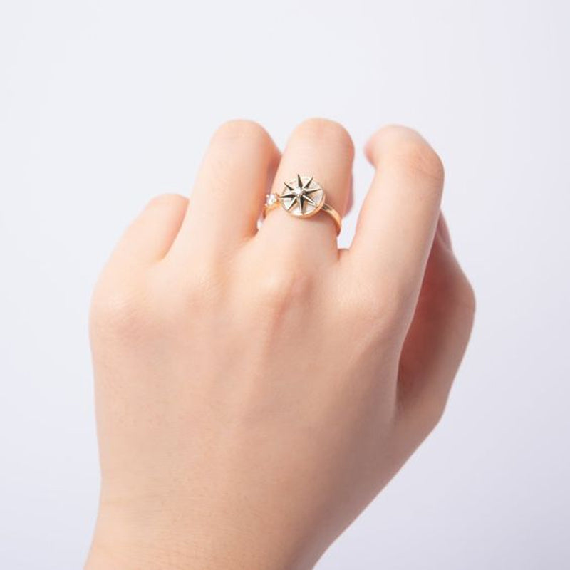 Eight-pointed Star Whirling Ring