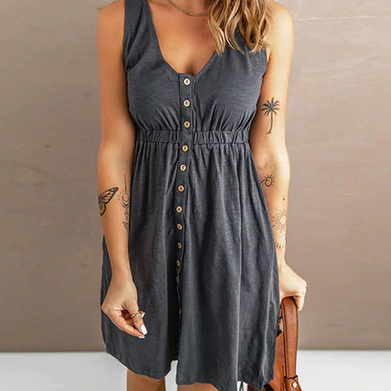 Elfootd Sleeveless Mini Dress