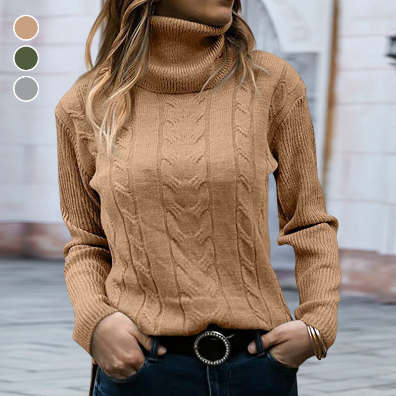 Knitted Vintage Cable Sweater