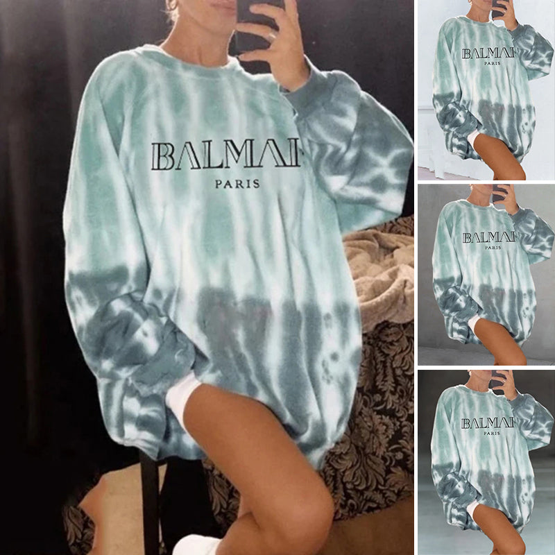 Women's Tie Dye Print Sweatshirt