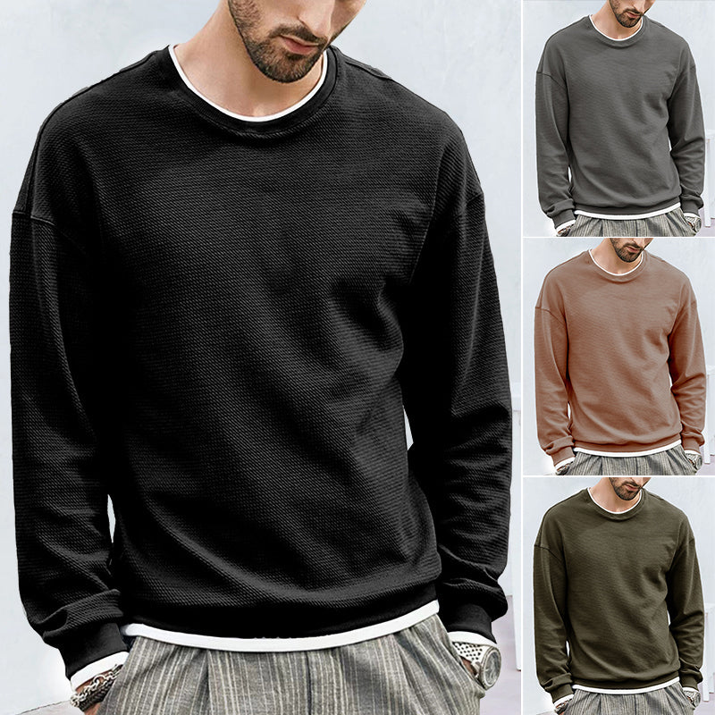 Men's Solid Color Sweatshirt