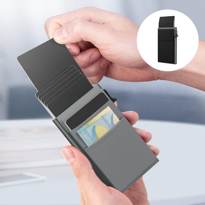 Multifunctional card case with anti-theft protection