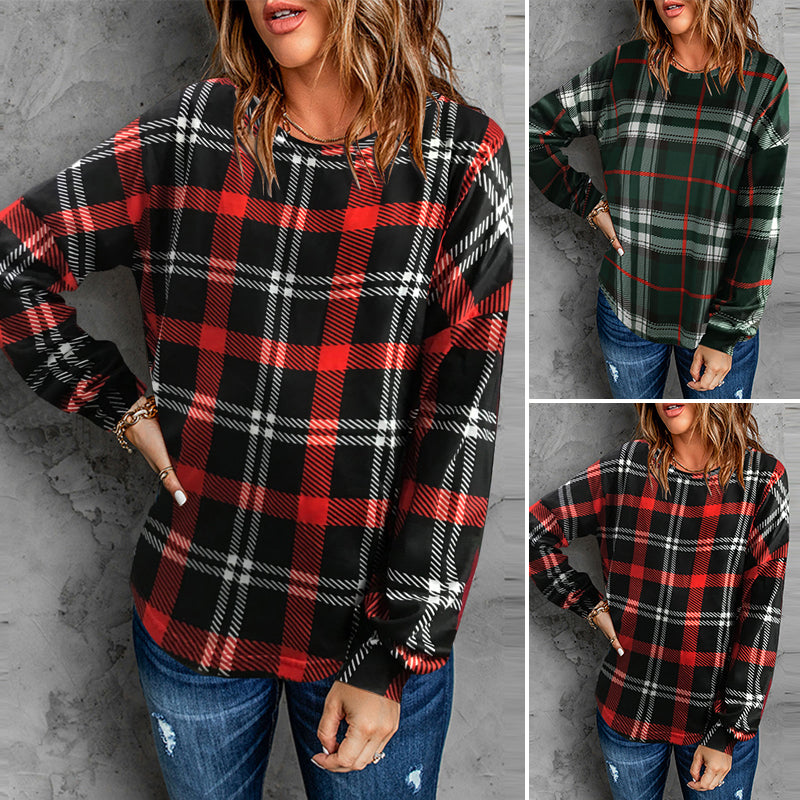 Loose Crew Neck Long Sleeve T-Shirt