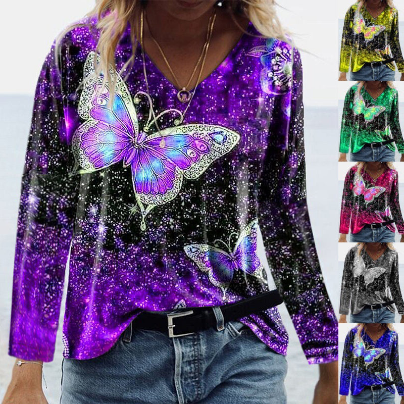 Butterfly Print T-shirt