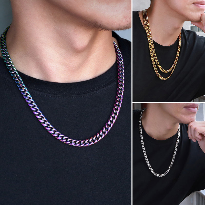 Titanium Steel Cuban Necklace