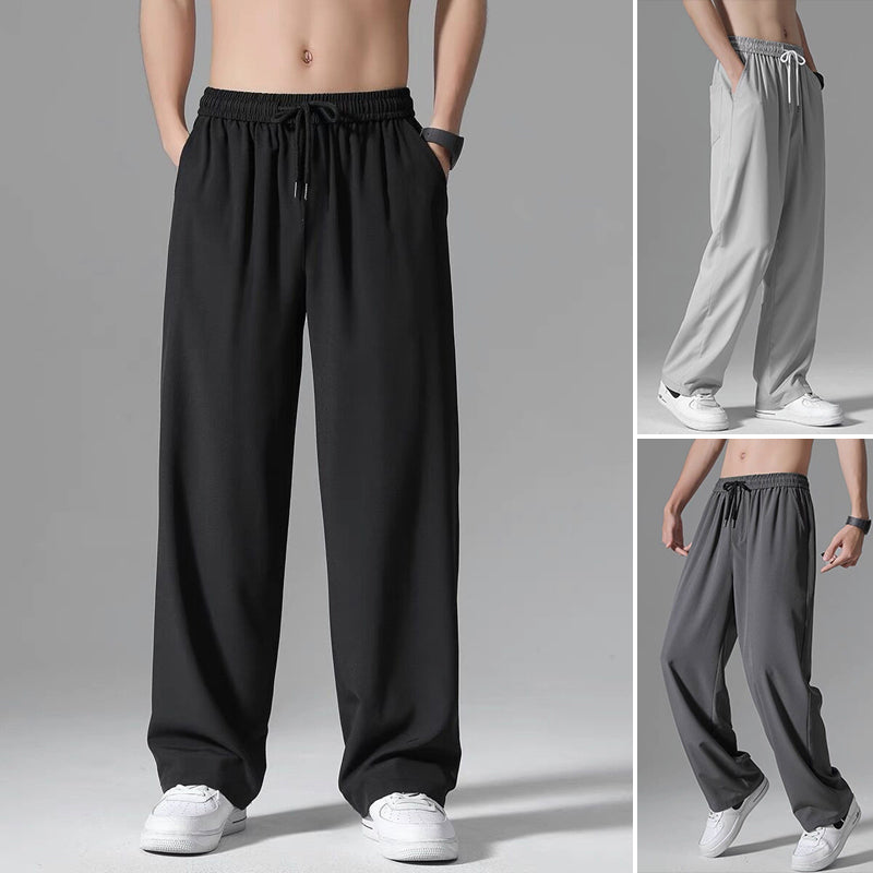 Men's Long Ice Silk Pants