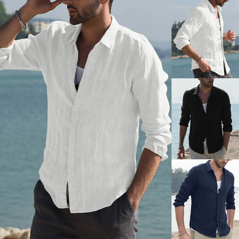 Men's Cotton Linen Shirt