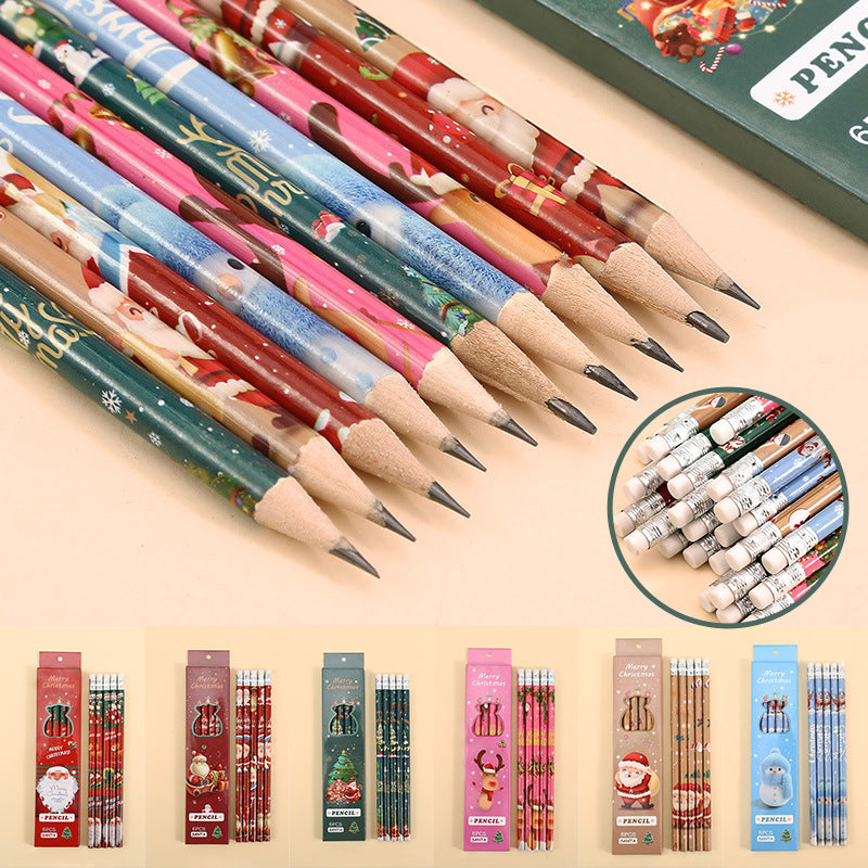 Christmas Pencils with Erasers