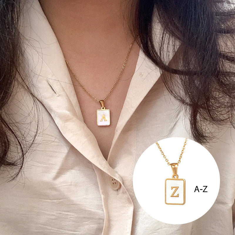 Women's Stainless Steel Letter Necklace