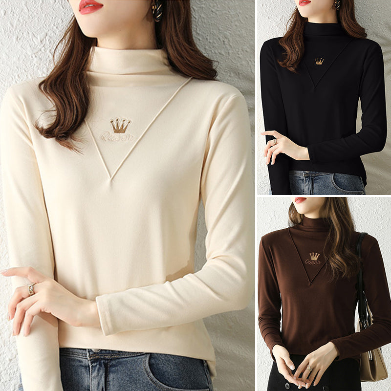 Women's Casual Long Sleeve Turtleneck Tops