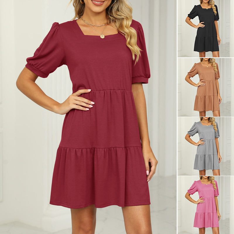 Square Neck Panel Dress