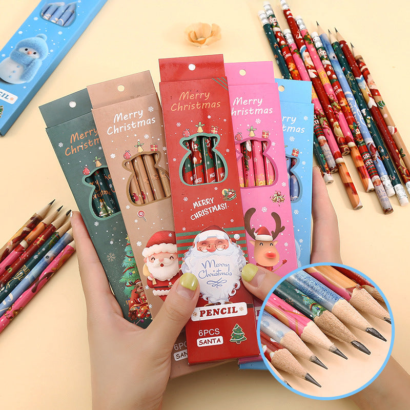 Christmas Pencils with Erasers