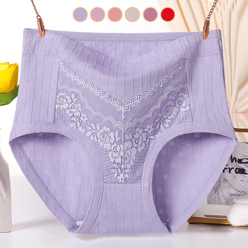 Plus Size LeakProof Lace Cotton Panties