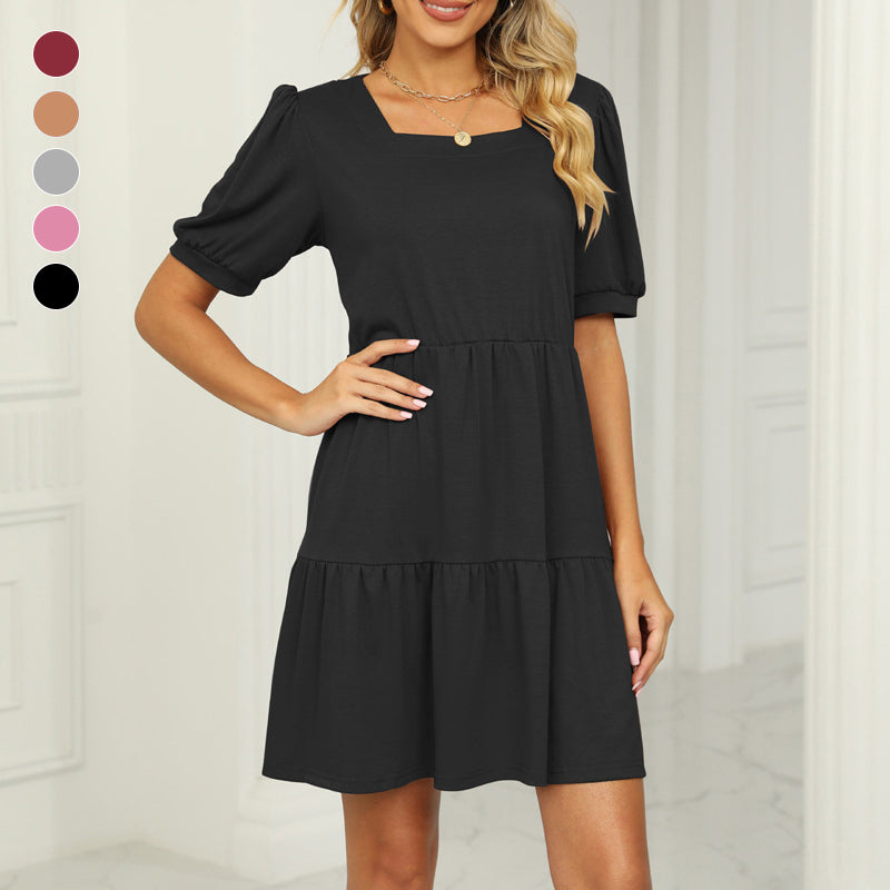 Square Neck Panel Dress